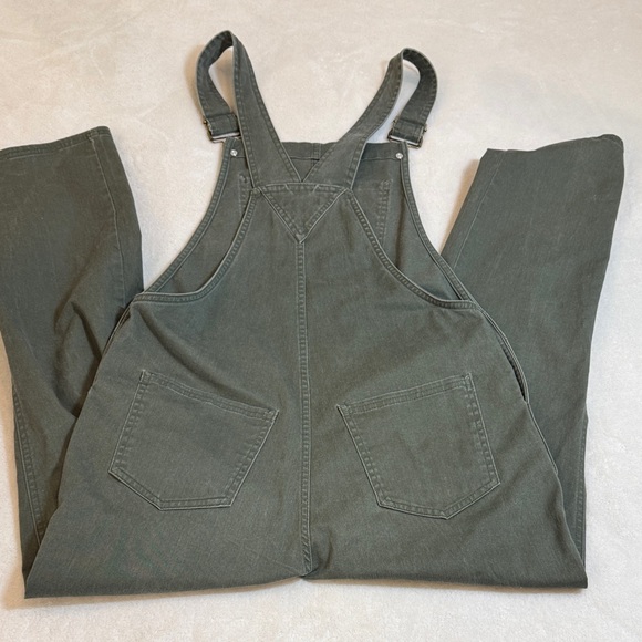 Toad&Co Women's Green Denim Overalls - Picture 8 of 8